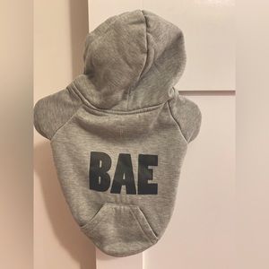 Cute hoodie for boy or girl doggo w word BAE 😀